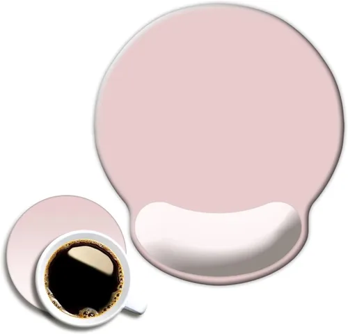 Vista 9 de DOOKE Alfombrilla ergonómica para mouse con soporte de muñeca, bonita almohadilla de muñeca con base de goma antideslizante para computadora