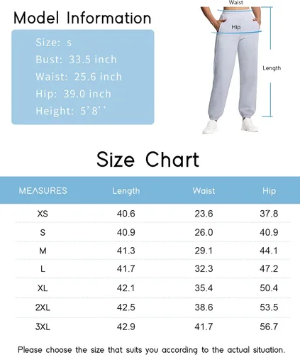 Vista 7 de THE GYM PEOPLE Pantalones deportivos de forro polar para mujer con bolsillos