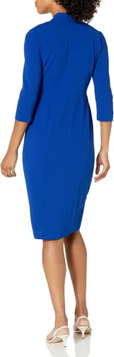 Vista 5 de Donna Morgan Vestido de tubo de crepé anudado para mujer