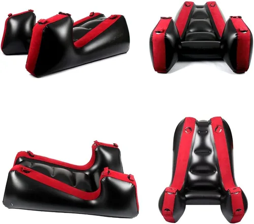 Vista 4 de Sofá cama inflable con cojín de almohada, sillón portátil, relajación