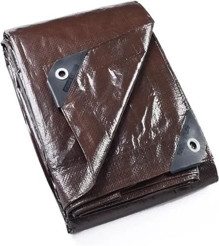 Vista 15 de GUARD SHIELD - Lona negra de 6 x 6 pies, lona impermeable, lona ligera para acampar al aire libre, lona polivalente de polietileno de 6 mil