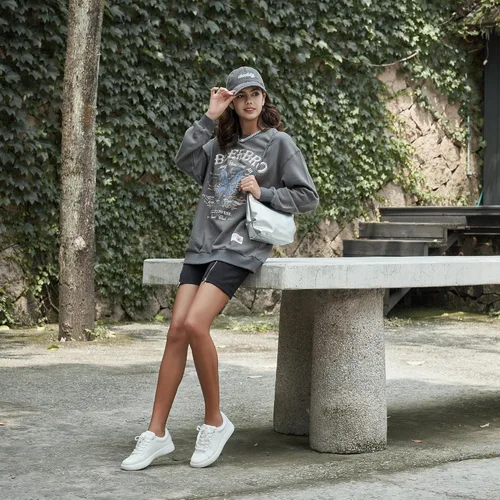 Vista 2 de Vepose Zapatillas de deporte clásicas de moda 8012 con cordones para mujer, zapatos cómodos y lindos