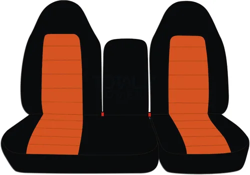 Vista 9 de Funda para asientos y apoya brazos de camiones, asiento delantero dividido 60/40 con apertura en el medio, para camión 1997-2000 Ford F-150, de 21