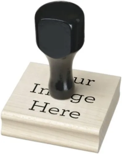 Vista 6 de Infusion Sello de goma personalizado, madera de arce premium, 1 x 2.5