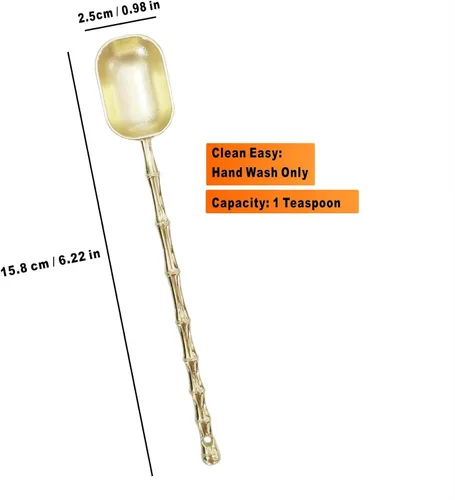 Vista 6 de Cucharas medidoras de 1 cucharadita B-Gold - Cucharas medidoras para café, juego de 3