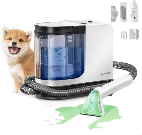 Vista 10 de Uwant Máquina limpiadora de alfombras portátil de 22 Kpa para mascotas, máquina limpiadora de tapicería con solución oxy, juego de 1 para manchas