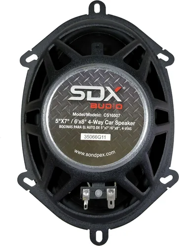 Vista 8 de SDX Audio - Altavoz de coche de 4 vías de 5 x 7 pulgadas/6 x 8 pulgadas (par) - Juego de altavoces para automóvil de alta calidad mejorados, juego
