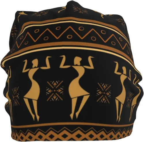 Vista 10 de Gorro africano holgado de invierno, gorro de punto casual para hombres y mujeres