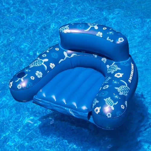 Vista 4 de Swimline Silla Tropical, Azul