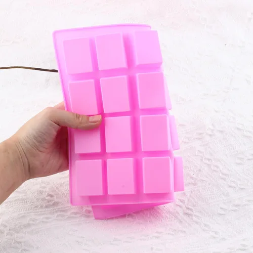 Vista 6 de Moldes del caramelo del silicón del rectángulo de 24 cavidades para las barras energéticas del caramelo del caramelo