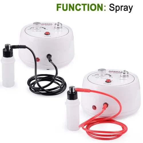 Vista 5 de Máquina de microdermoabrasión Kendal 3 en 1 de diamante, máquina de diamantes con vacío y aerosol incluye 360 filtros algodón y 2 filtros de aceite