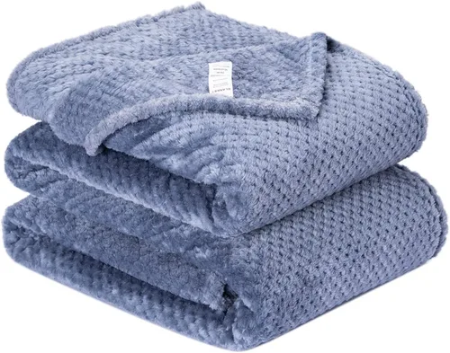 Vista 64 de Manta difusa o manta mullida para bebé, suave y cálida y acogedora manta de lana de coral para niños pequeños, bebés o recién nacidos, para cuna