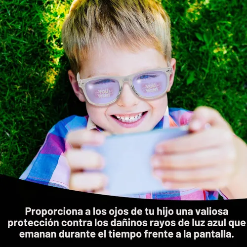 Vista 6 de GALVANOX Ava & Ethan - Gafas de luz azul para niños, bloqueo de luz azul para computadora/juegos (de 3 a 7 años)