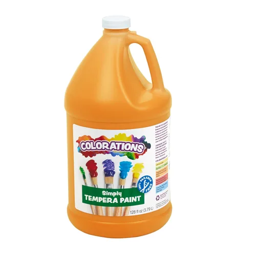 Vista 16 de Colorations Pintura de témpera simple sin parabenos para niños, juego de 11 galones, pintura vibrante para póster y aula, fabricada en Estados