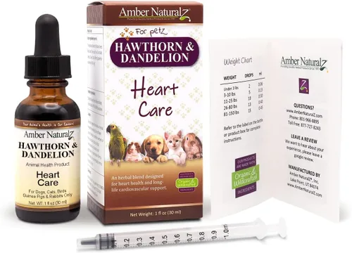 Vista 6 de Amber NaturalZ - Espino y diente de león - Cuidado del corazón - para Petz - 1 onza