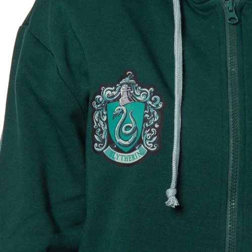 Vista 2 de Bioworld Harry Potter Hogwarts Alumni House Crest - Sudadera ligera con cremallera para mujer