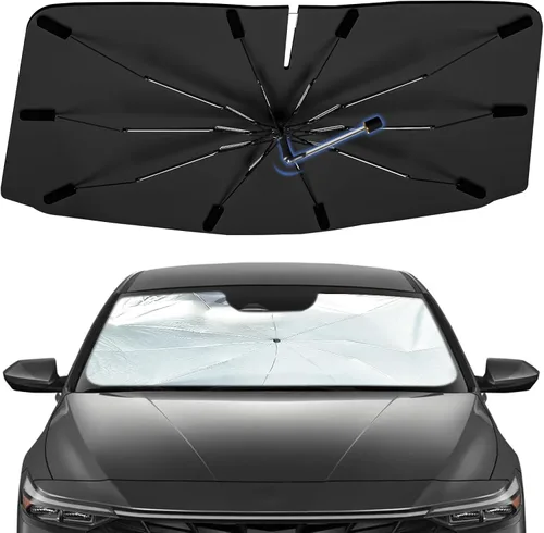 Vista 31 de Sombrilla Parasol para Parabrisas para Mazda 3 2014-2026, Parasol Plegable para Coche para Ventana Delantera, Visera Protectora Solar Altamente