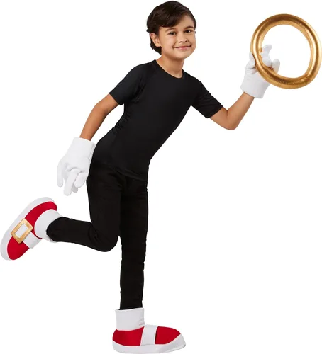 Vista 2 de Rubies Kit de accesorios de disfraz Sonic para niños como se muestra talla única