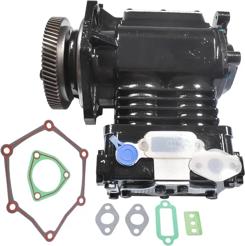 Vista 4 de Reemplazo del compresor de freno de aire para Detroit Diesel Series 60 12.7 2004 y anteriores 12.7 Motor T-UFLO 750 R23522122 23522123 5004188 109425