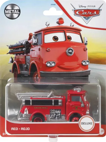 Vista 4 de Disney Cars Toys Pixar Cars - Vehículo rojo de gran tamaño fundido a presión, camión de juguete coleccionable, regalos para niños de 3 años