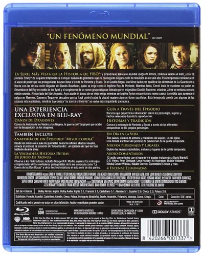 Vista 2 de Juego De Tronos Temporada 5 Blu-Ray Blu-ray