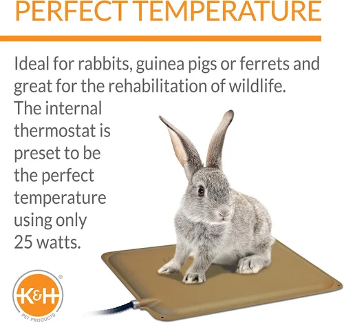 Vista 3 de K & H Manufacturing Almohadilla para animal pequeño climatizada., Bronceado