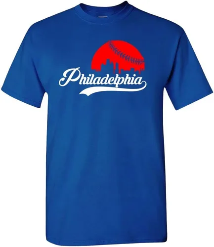 Vista 10 de Xtreme Apparrel Cityscape Skyline - Camiseta para hombre para fanáticos del béisbol