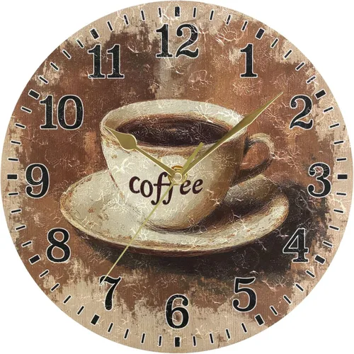 Vista 17 de JUNZAN Reloj de bañera con vino romántico espumoso y velas, reloj de pared silencioso de 10 pulgadas, pequeño reloj redondo, decoración de cocina