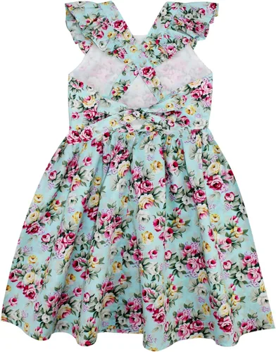 Vista 289 de Vestido de verano para niña, de algodón, con diseño floral