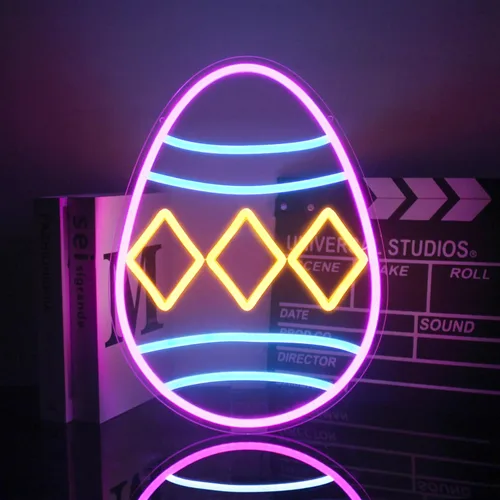 Vista 9 de Sleigh All Day - Letrero de luces de neón de Navidad, letras verdes, luces de neón LED para pared, palabras de Navidad, letrero luminoso de neón
