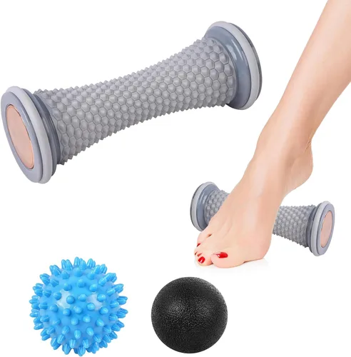 Vista 10 de Pelota de lacrosse de masaje WOVTE para músculos doloridos, hombros, cuello, espalda, pies, cuerpo, tejido profundo, punto de activación, nudos Negro