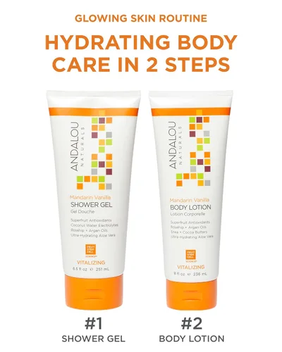 Vista 3 de Andalou Naturals loción corporal relajante