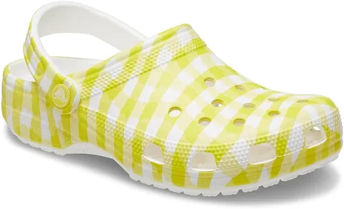 Vista 4 de Crocs Zuecos Clásicos para Adultos, Gráficos Unisex, Daylily, 6 mujer/4 hombre