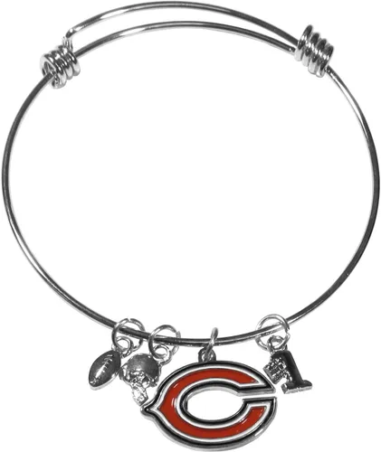 Vista 17 de Siskiyou NFL womens Charm Bangle Bracelet Color del