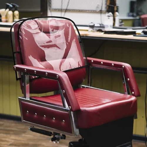 Vista 8 de Noverlife Protector redondo para silla de barbero, funda de vinilo Cubierta protectora redonda