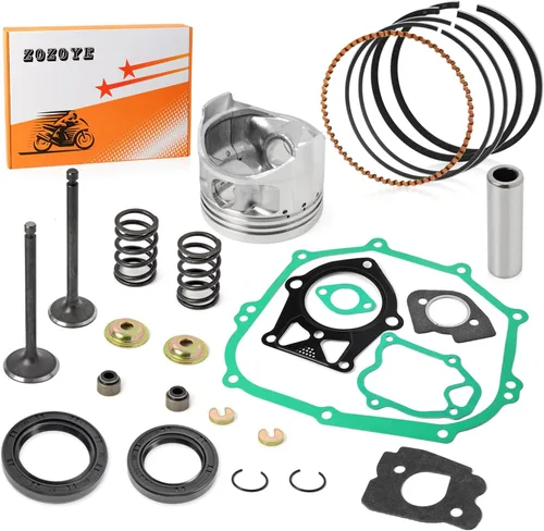 Vista 2 de Kit de reconstrucción de extremo superior STD pistón y junta de anillo sello válvula de escape de admisión y kit de resorte 1989-1996 para carrito