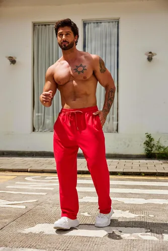 Vista 9 de COOFANDY Pantalones deportivos de algodón para hombre, pantalones de descanso con parte inferior abierta, pantalones ligeros casuales con bolsillos