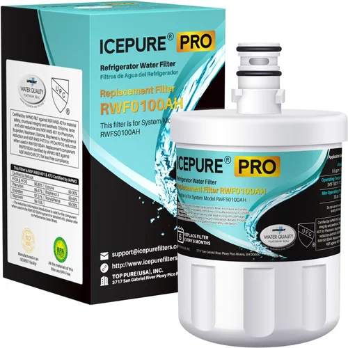 Vista 11 de ICEPURE 5231JA2002A Filtro de agua para refrigerador, Compatible con LG LT500P, ADQ72910911, GEN11042FR-08, ADQ72910901, ADQ72910907, LFX25974ST
