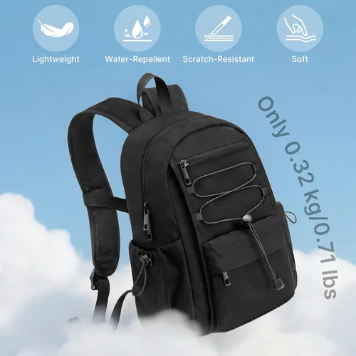 Vista 7 de G4Free Mochila pequeña de 10L para mujer y hombre Negro