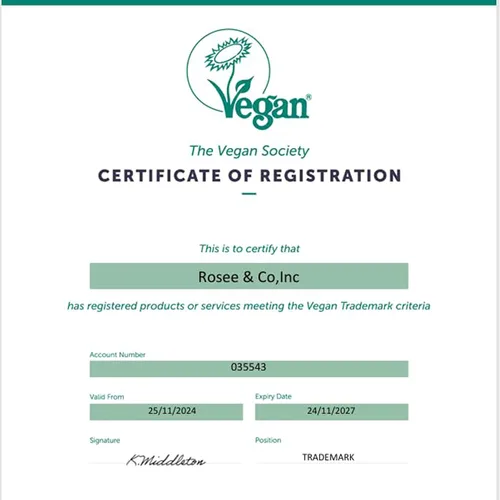 Vista 6 de Rosee - Brillo de labios vegano y libre de crueldad, maquillaje profesional, brillante de larga duración con manteca de karité, hidrata, protege