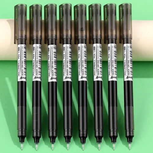 Vista 7 de 24 bolígrafos de punta fina y suave, tinta líquida, bolígrafo japonés de secado rápido, tinta negra de 0.020 in para estudiantes de oficina