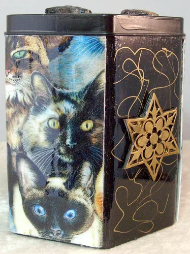 Vista 5 de Decorative Tzedakah Box - Los Gatos