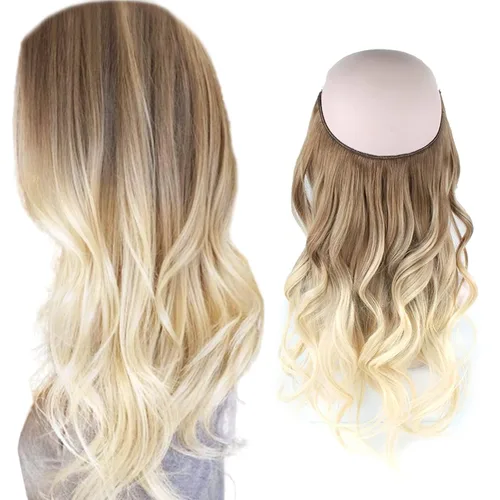 Vista 51 de Sassina Extensiones de Cabello con Alambre Invisible Cabello Humano Real con Alambre Transparente Tamaño Ajustable Clips Seguros Naturales Liso