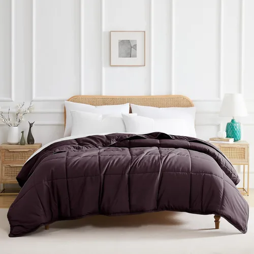 Vista 30 de Edredón ligero Southshore Fine Linens Vilano Springs, Microfibra, Gris Acero, Full/ Queen