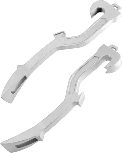 Vista 3 de QWORK Llave inglesa para manguera de incendios, aluminio universal, equipo contra incendios, 11-7/8 pulgadas de longitud, paquete de 2