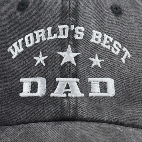 Vista 2 de World's Best - Gorras de béisbol para hombre, de algodón envejecido, ajustable, para papá y abuelo, regalos para Abuelo Pappy