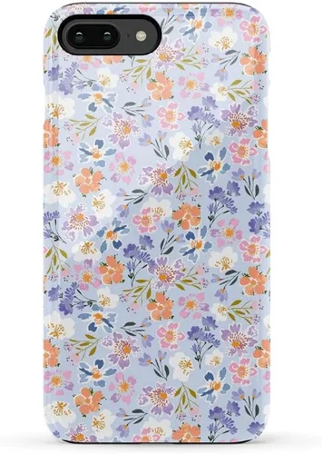 Vista 11 de Casely Funda para iPhone 6/7/8 Plus Todo envuelto Lazos vintage Diseño protector delgado esencial de doble capa