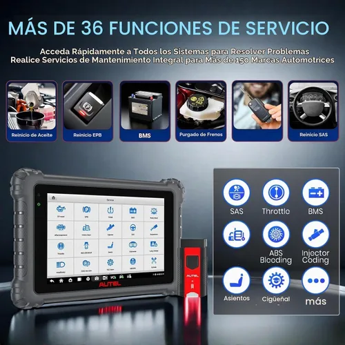 Vista 5 de Autel Escáner MaxiSys MS906 Pro OBD2, herramienta de diagnóstico