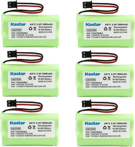 Vista 6 de Kastar Paquete de 1 batería recargable AAX2 2.4V 1600mAh MSM Plug Ni-MH para Uniden BT1007 BT-904 BBTY0700001 CEZAi2998 DCX150 DECT1500 D1484