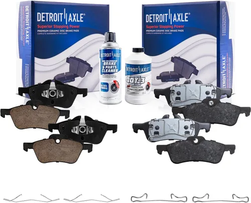 Vista 64 de Detroit Axle - Pastillas de freno para Avalanche Express Suburban Savana Yukon XL 1500 Chevy Tahoe GMC Cadillac Escalade, Pastillas de freno